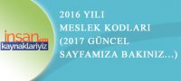 SGK Meslek Kodları Açıklama ve Liste “2016”