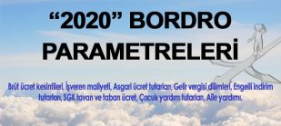 2020 Yılı Bordro Parametreleri